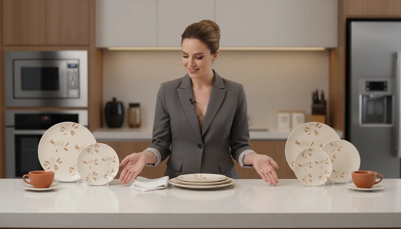 Quantas peças deve ter um aparelho de jantar completo?