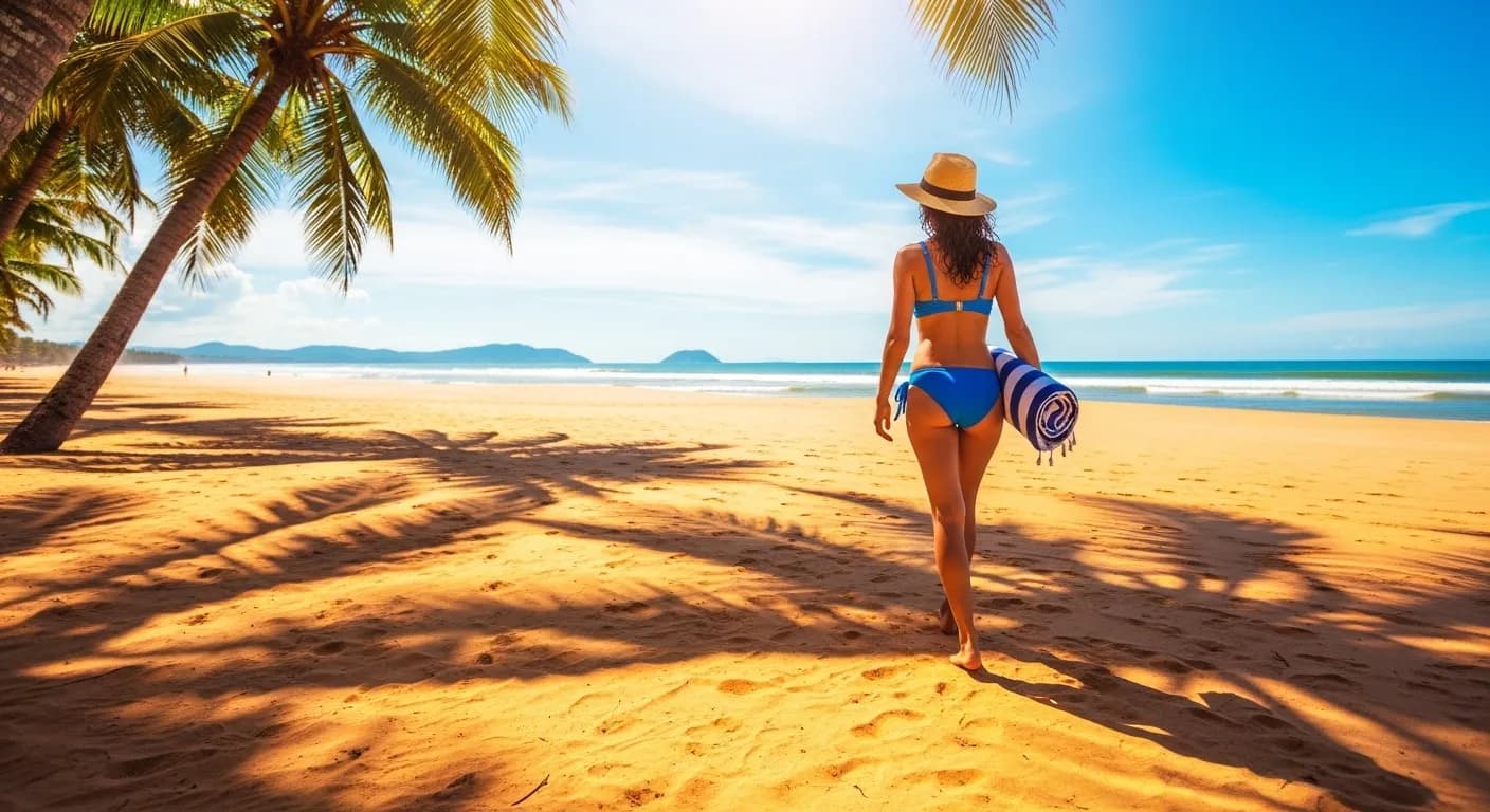 Toalhas de praia ocupam muito espaço na mala?