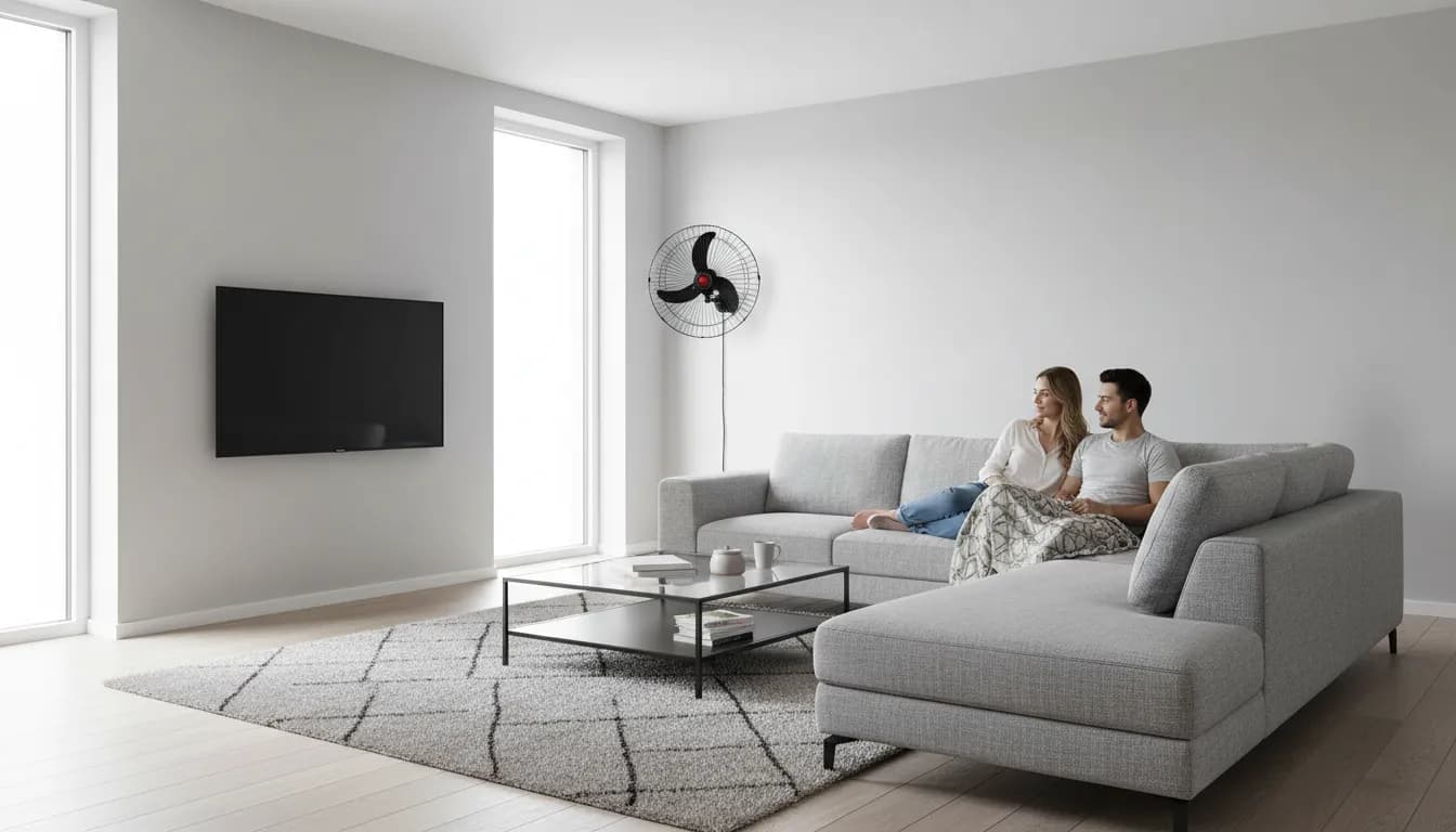 Ventilador de parede de 50cm atende 30 metros quadrados?