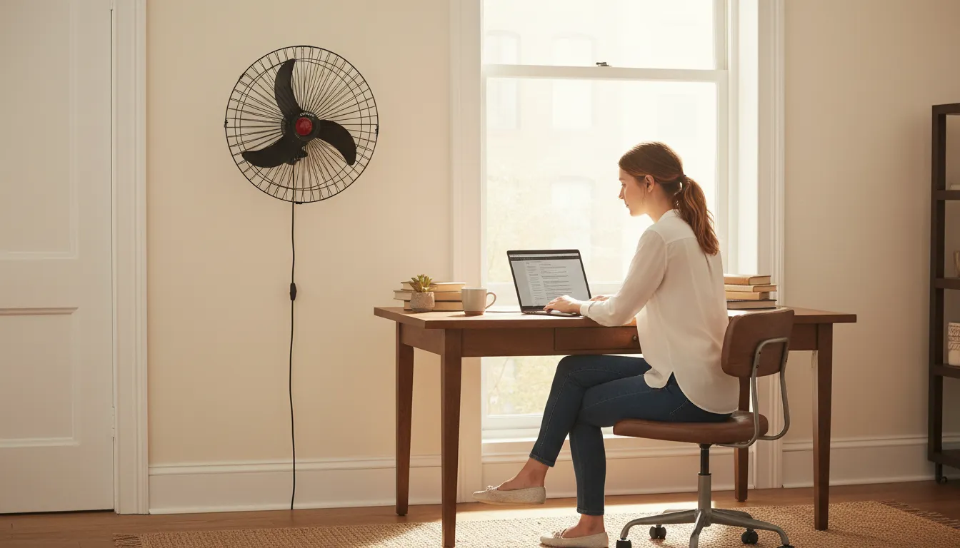 Qual ventilador de parede usar em ambiente de 15m²?