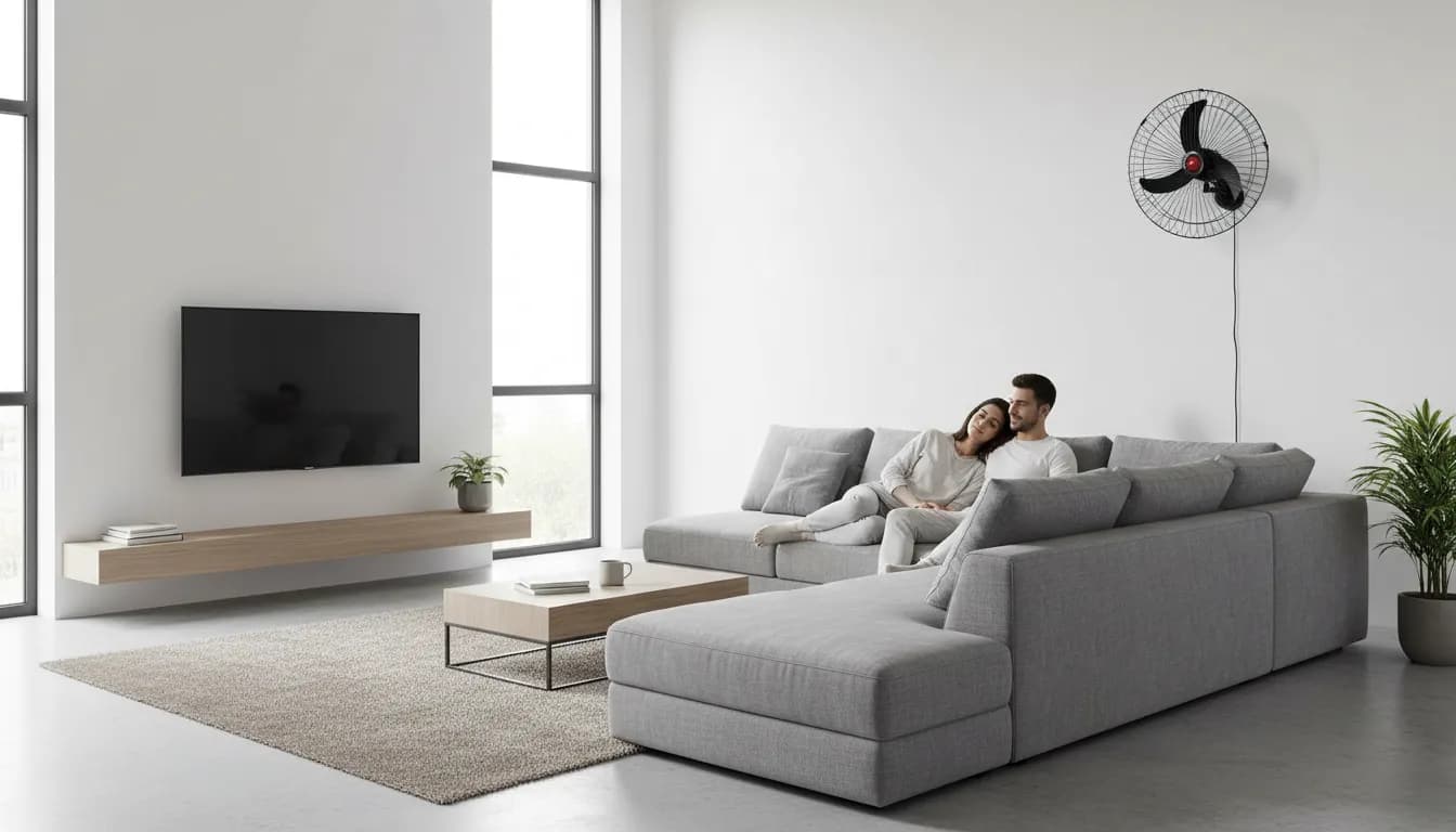 Ventilador de parede 127v consome menos?