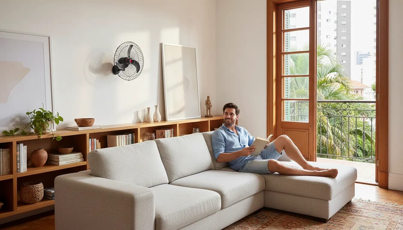 Qual ventilador de parede escolher para ambiente de 25m²?