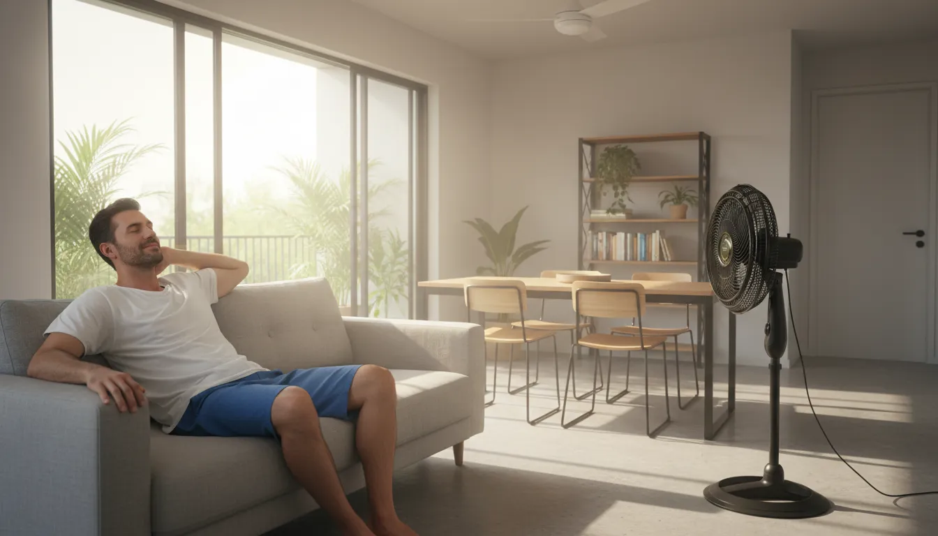 Qual ventilador de coluna tem filtro de ar para não acumular pelo de animal?