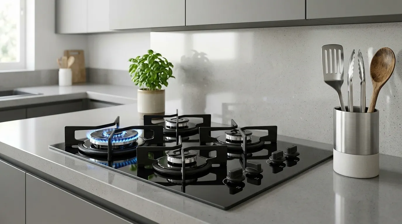 Cooktop a Gás 4 Bocas em Inox Escovado ou Polido: Qual Manchas Menos e é Mais Fácil de Limpar?