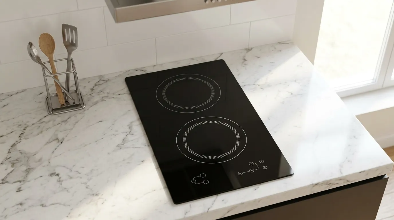 Cooktop de Indução 2 Bocas Com Vidro Branco ou Preto: Qual Esconde Mais as Marcas de Uso?