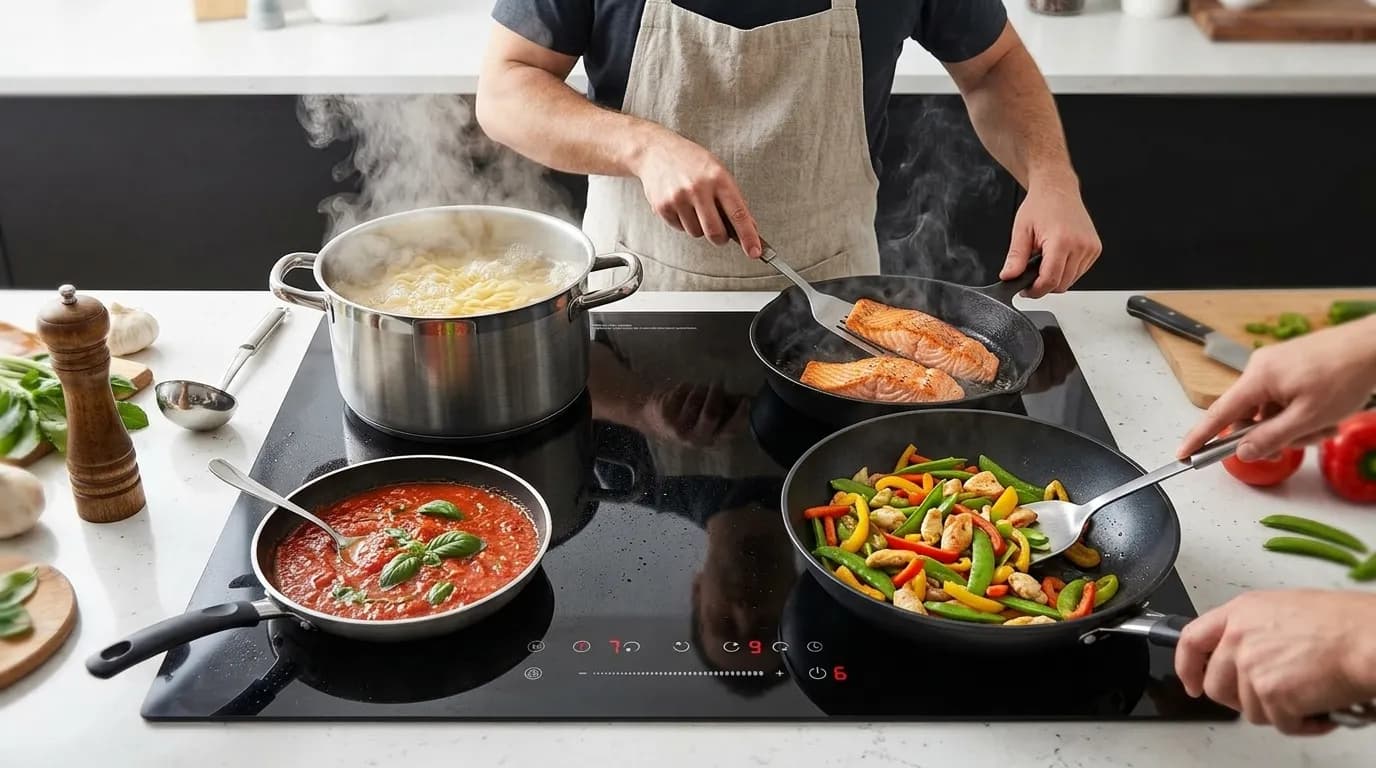 Cooktop de Indução 4 Bocas Para Quem Não Quer Trocar Todas as Panelas: Existe Essa Opção?