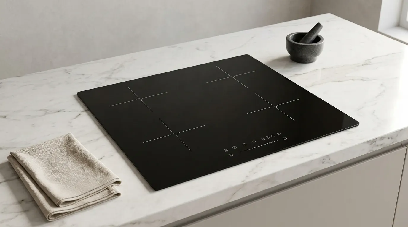 Cooktop de Indução 4 Bocas Com Superfície Branca ou Preta: Qual Esconde Melhor as Marcas do Uso Diário?