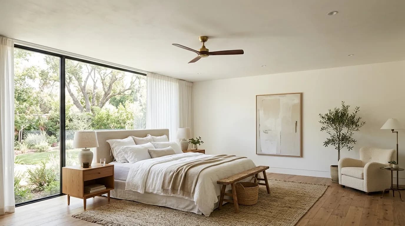 Ventilador de teto com controle remoto ou cordinha?