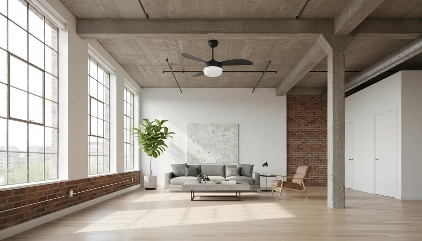 Qual ventilador de teto para sala de 20m²?