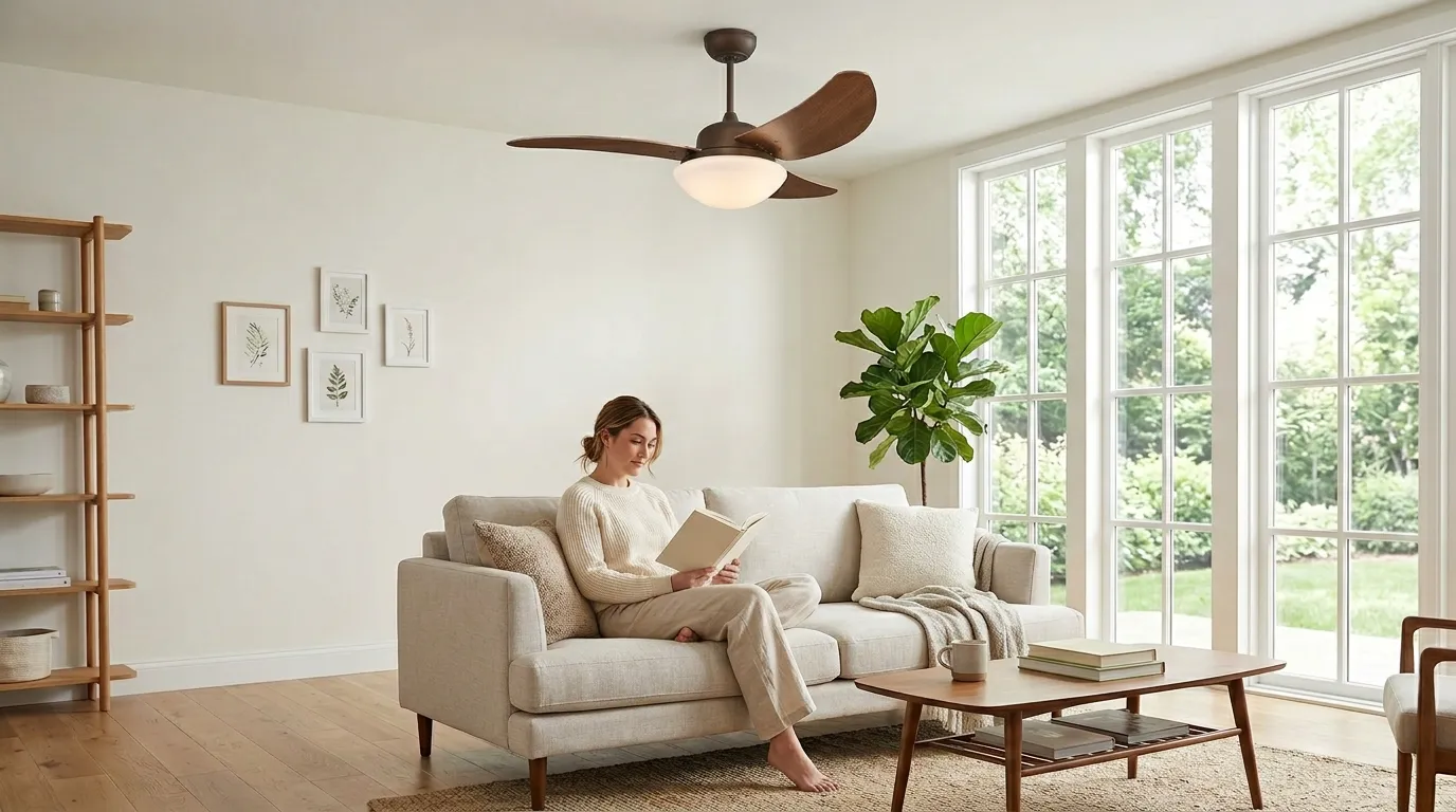 Ventilador de teto com luz ilumina bem o ambiente?