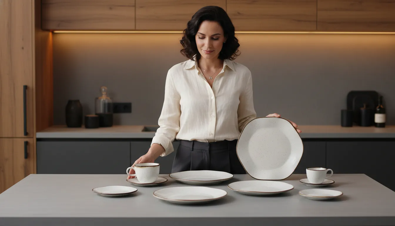 Aparelho de jantar elegante sem perder praticidade